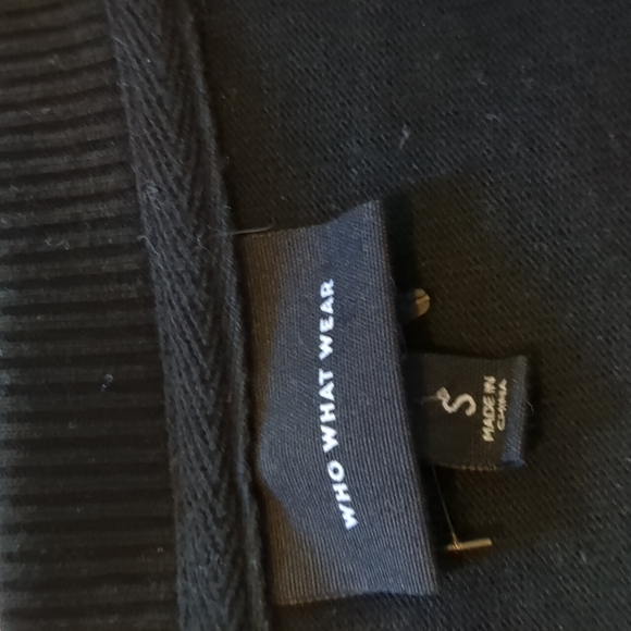 Who What Wear Black Ruffle Sleeve Tunic Dress - Picture 3 of 9